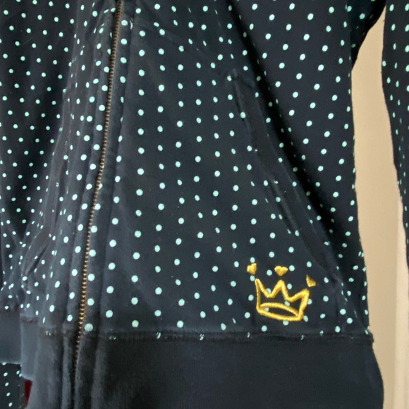 PNB Nation Reversible Crown Polka Dot Women’s S Hoodie NYC Streetwear MINT RARE - Picture 6 of 9
